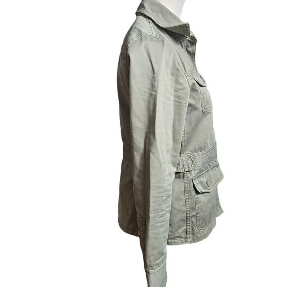 J. CREW Vintage Olive Green Utility Shirt Jacket - Picture 3 of 8